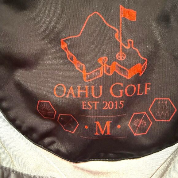 Oahu Golf Apparel Men's Polo Ohia Lehua Medium - Picture 3 of 7